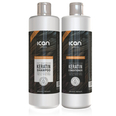 iCan London Keratin Shampoo and Conditioner