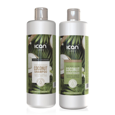 iCan London Coconut Shampoo and Conditioner