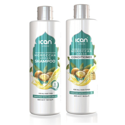iCan London Moroccan Argan Shampoo and Conditioner