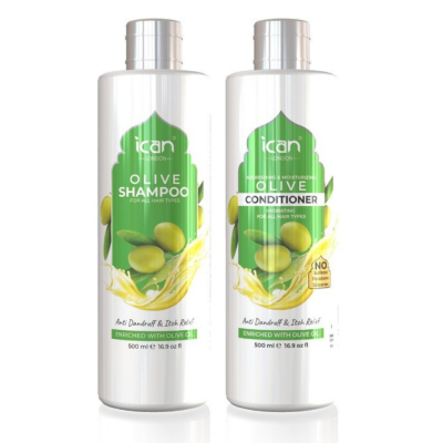 iCan London Olive Shampoo and Conditioner