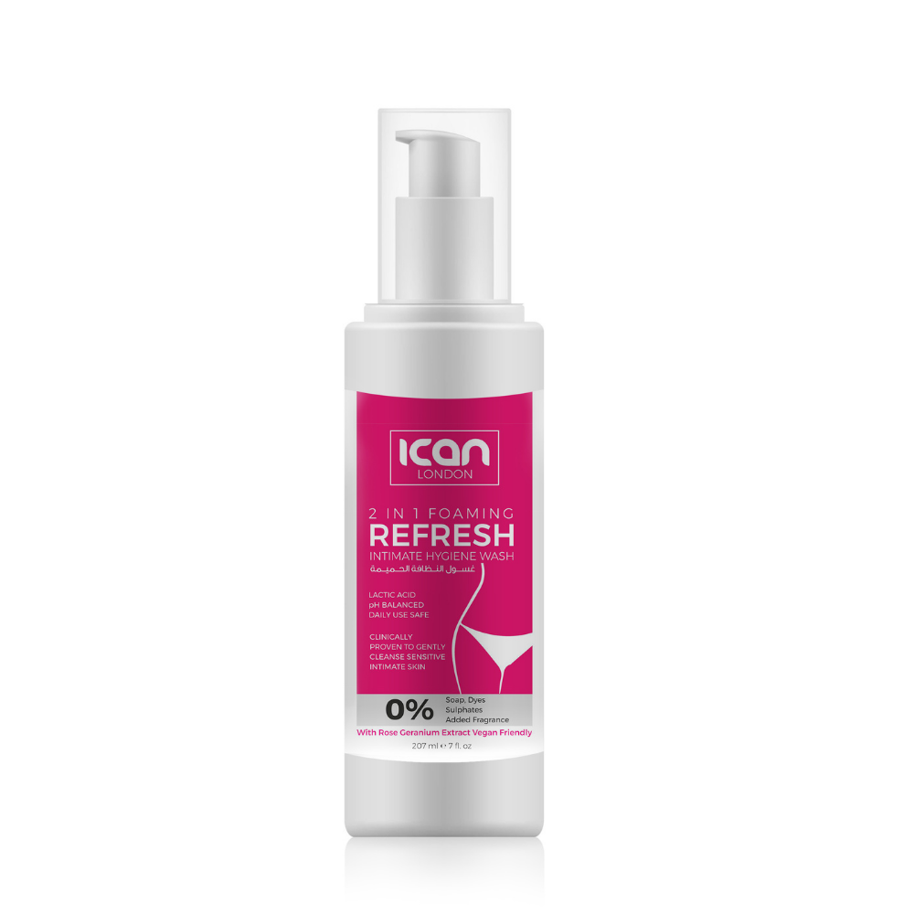 Ican London 2-in-1 Foaming Refresh Intimate Hygiene Wash